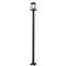 Z-Lite Broughton Outdoor Post Mounted Fixture, 2-Light, 10.25 In.W x 112.5 In.H, Black/Clear Beveled 521PHMS-536P-BK - alternate 5
